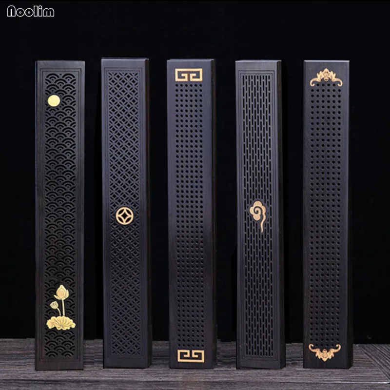 В черном деревянном корпусе Ладан держатель горелки Традиционный китайский Тип