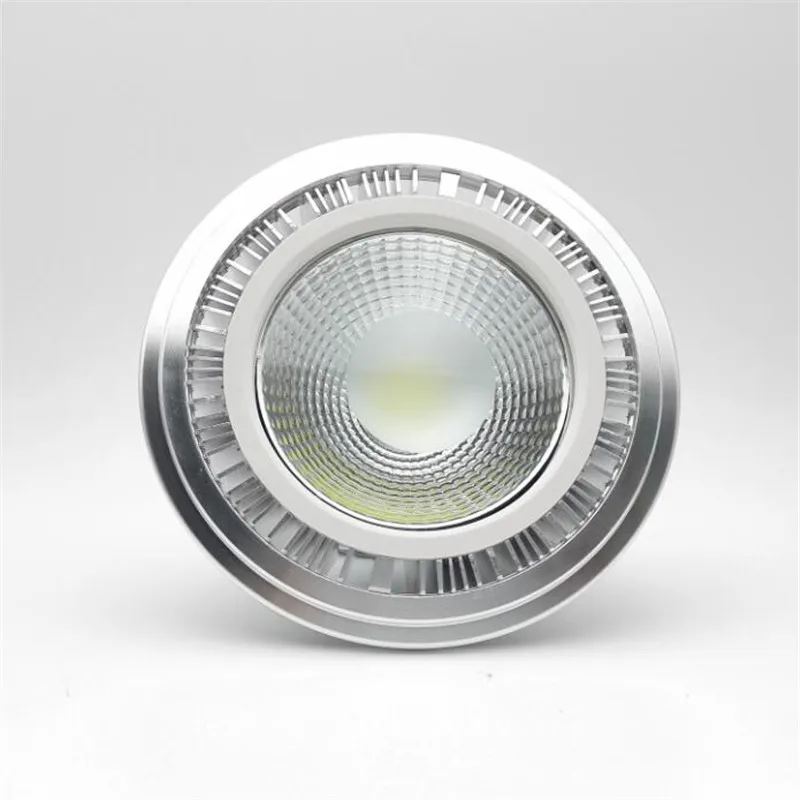 2 шт. 15 Вт AR111 QR111 ES111 GU10 Светодиодный светильник AC85-265V/DC12V Точечный светильник COB лампа Ampoule G53 теплый белый/холодный белый с регулируемой яркостью