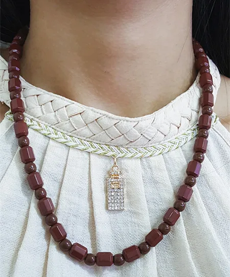 free shipping tourmaline health care engery power beaded necklace | Украшения и аксессуары
