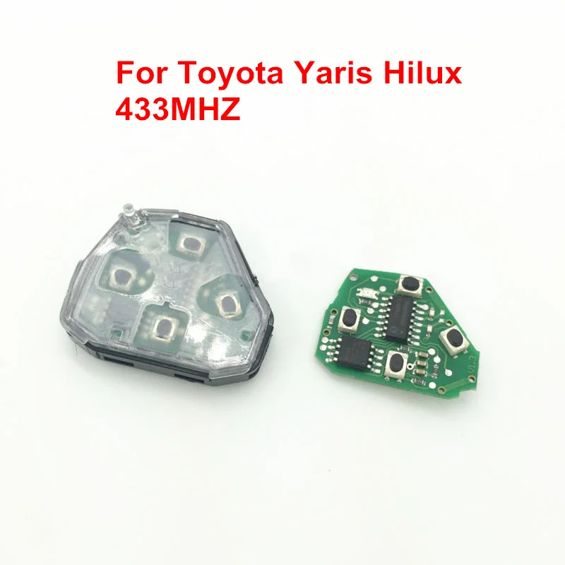 Пульт дистанционного управления для Toyota 2 3 4 кнопки RAV4 CAMRY YARIS COROLLA 433 МГц|controller