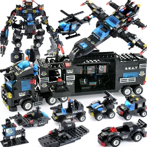 725 шт., Детский конструктор Городская полиция