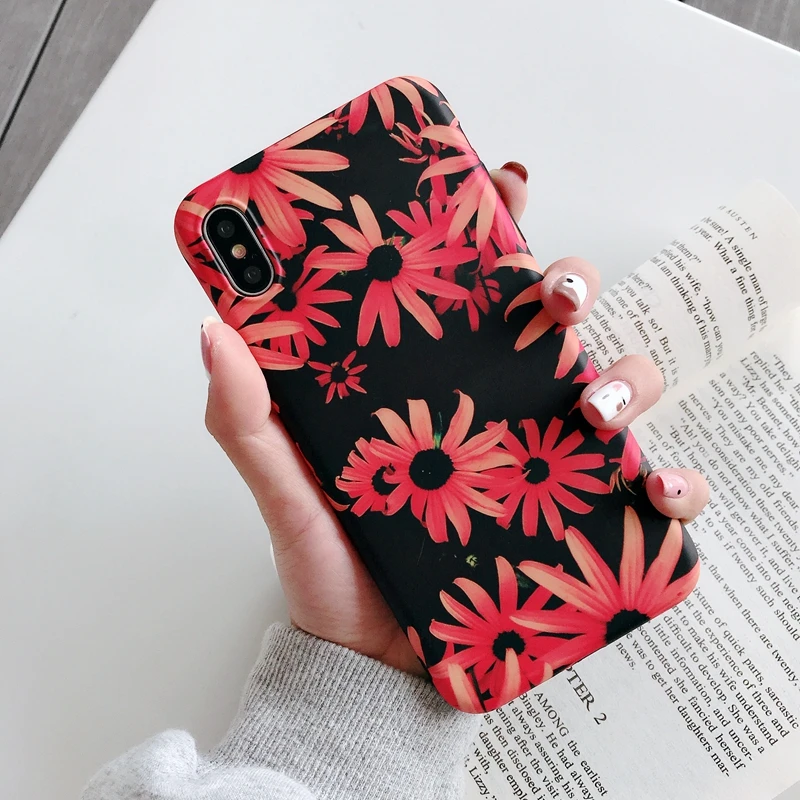 Модный чехол для iPhone X XR XS Max 6 6s 7 8 Plus мягкий из ТПУ IMD летние Чехлы в стиле ретро |