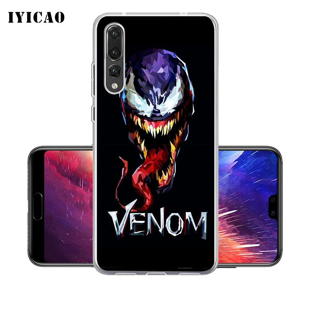IYICAO venom Мягкий силиконовый чехол для телефона Huawei P30 P20 Pro P10 P9 P8 Lite P Smart TPU |