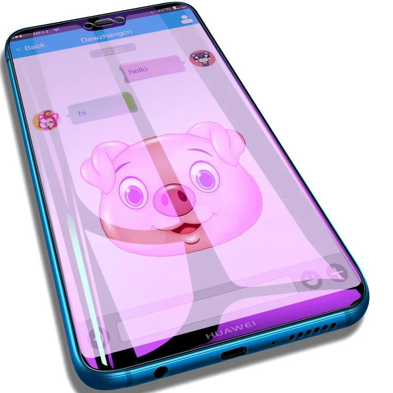 OriWood 2.5D полное покрытие анти Blue Ray светло-фиолетовый Защитная пленка для экрана из