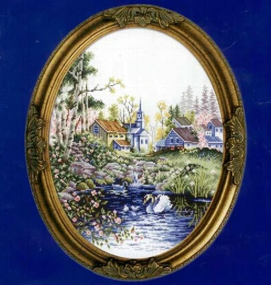 Бесплатная доставка высокое качество красивый набор для вышивки крестом Лебедь