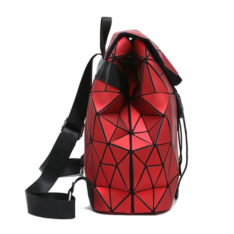 Nevenka Female Backpack Purse Women Holographic Backpack Ladies Geometric Backpacks Teenager Girl Drawstring Bags for Women