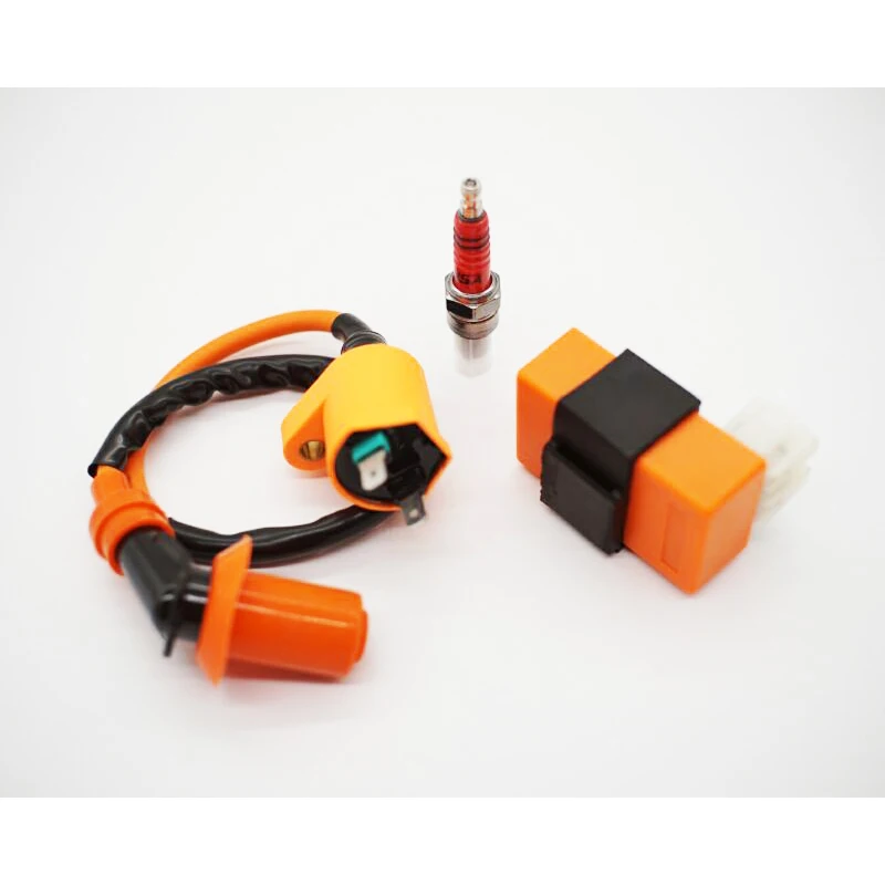 Motorcycle Ignition Set for GY6 50CC 125CC 150CC ATV Motorbike Racing Coil Moto Spark Plug Motor Scooter CDI Box Free Shipping | Автомобили