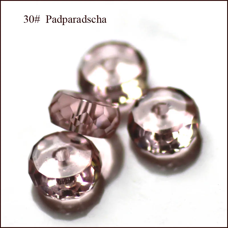 padparadscha StreBelle Новое поступление модные граненые хрустальные бусины 4x8 мм свободные бусины форма шины DIY Ювелирные изделия AAA бусины 100 шт - Цвет: padparadscha