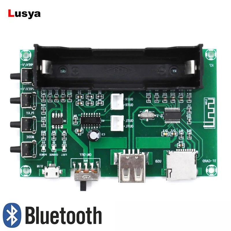 PAM8403 Плата усилителя мощности с цифровым Bluetooth два канала 5 Вт * 2 литиевая батарея