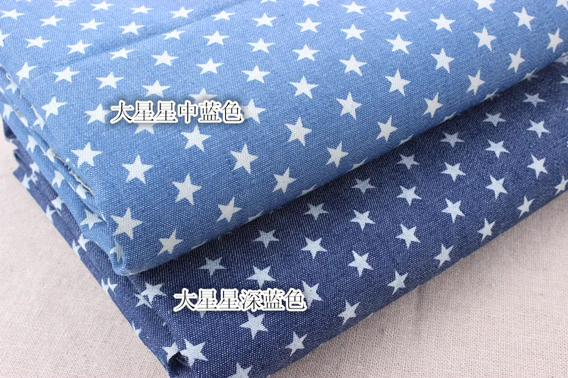 Pure cotton denim fabrics Cotton printing micro spring water to wash jeans diy handmade quilts garment accessories 1.45*1m | Дом и сад