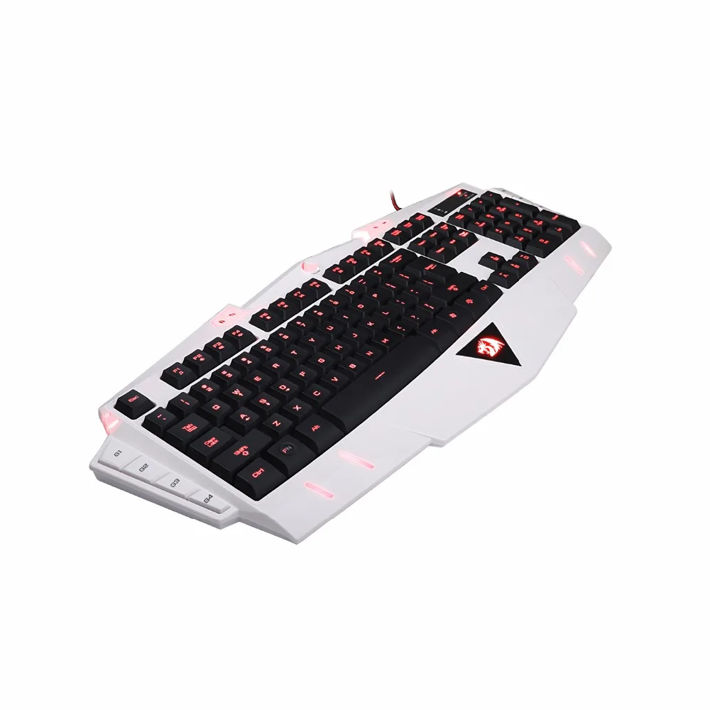 Redragon ASURA игровая клавиатура 7 цветов светодиодный подсветка 8 программируемых макро клавиш компьютерная мембранная геймерская клавиатура K501
