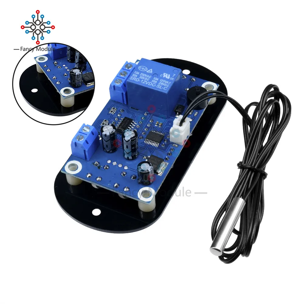 DK-W1308 AC 110V 220 V/DC 12V 10A двойной светодиодный цифровой термостат контроллер температуры трансформатор NTC термистор Датчик Зонд 10K
