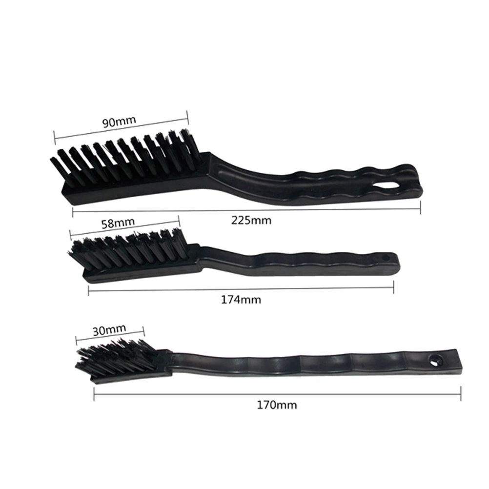 10 Pcs Anti Static Brushes Black Nylon Portable Multipurpose Plastic Handle Cleaning Kit Brush for Computer Small Spaces | Дом и сад