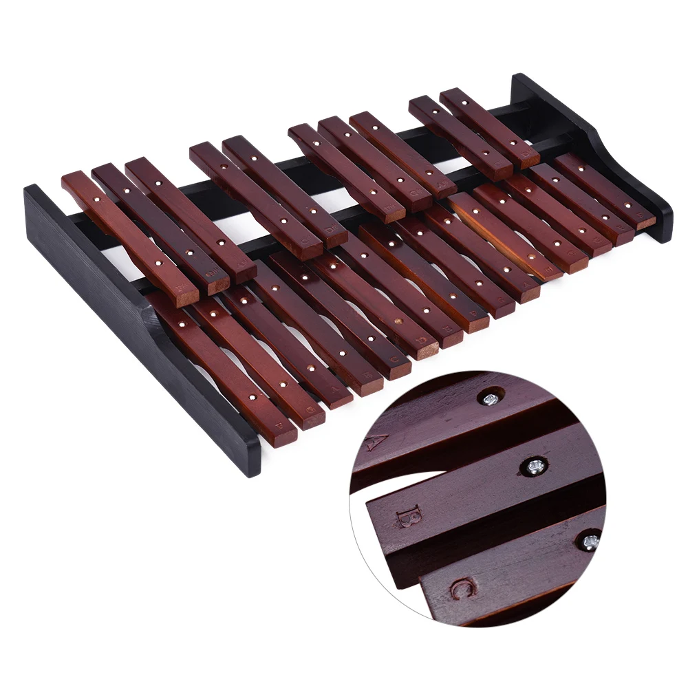 25 нот деревянный ксилофон ударный образовательный музыкальный инструмент