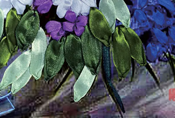 Искусственная ваза шелковая лента вышивка 3D холст живопись атласная крестиком