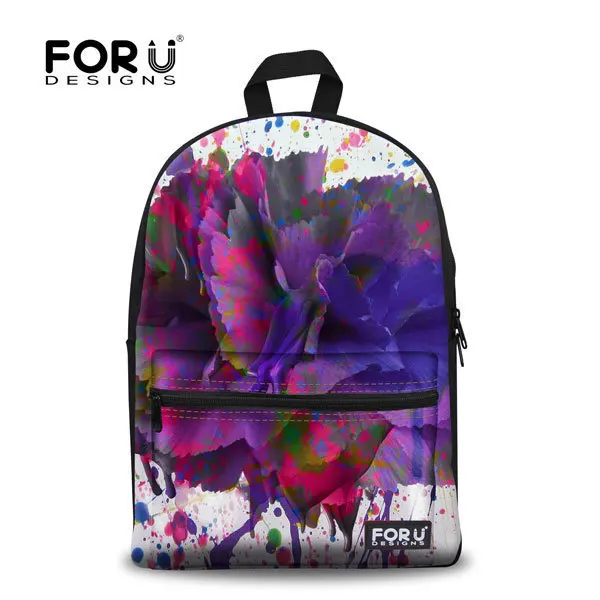 FORUDESIGNS/женский рюкзак, холст, галактика, звезда, Вселенная, космический Принт, рюкзаки для подростков, девочек, школьная сумка, Mochila Feminina - Цвет: 2F0002J
