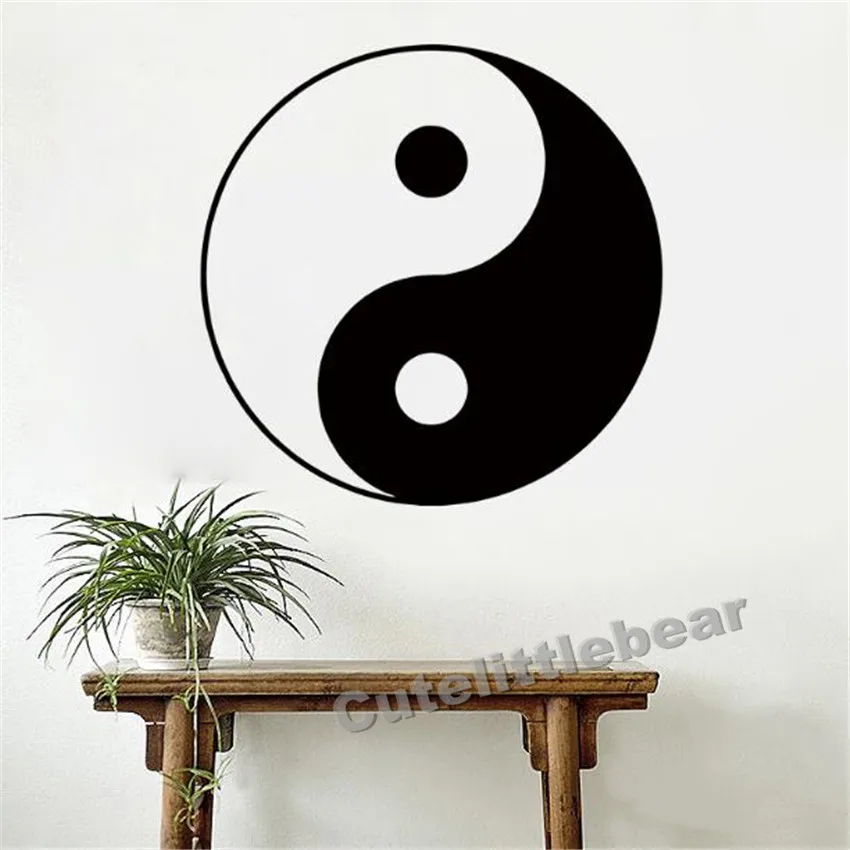 Символ Инь и Янь Ying-Yang стикер стены искусства комнаты виниловая наклейка
