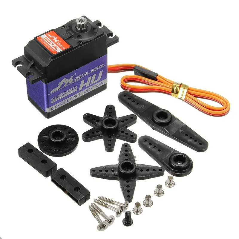 JX Servo CLS6036HV 35 кг 180 градусов Coreless цифровой сервопривод с сервоприводом для JR 265 мм
