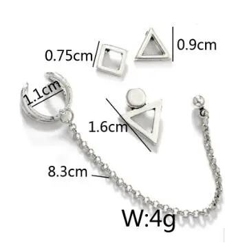 4 шт./компл. модные богемные Металлические Стильные треугольные и круглые
