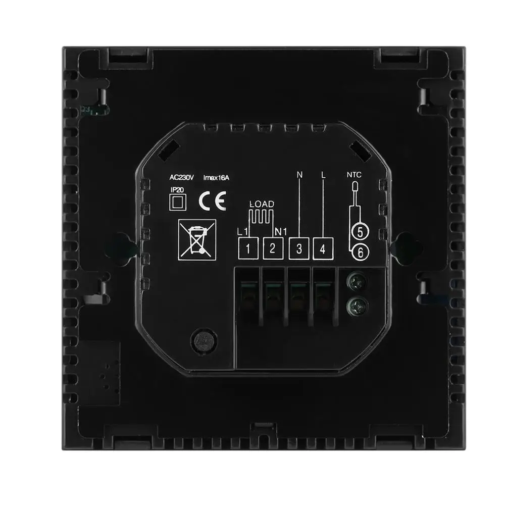 Floureon Smart wi-fiпрограммируемый термостат цифровой сенсорный экран комнатный регулятор температуры NTC термостат для полов с подогревом