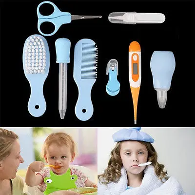 1 Set Newborn Baby Nail Hair Health Care Body Thermometer Grooming Kit Gift Kids Cleaning | Дом и сад