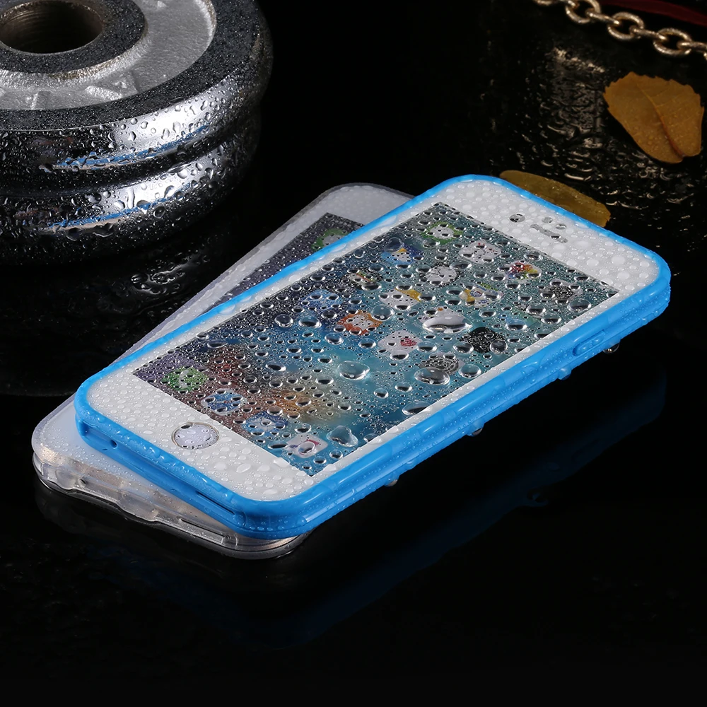 KISSCASE Waterproof Case For iPhone 5 5s 6 6s Plus Hybrid TPU Screen Touch Underwater Cover 7 8 |