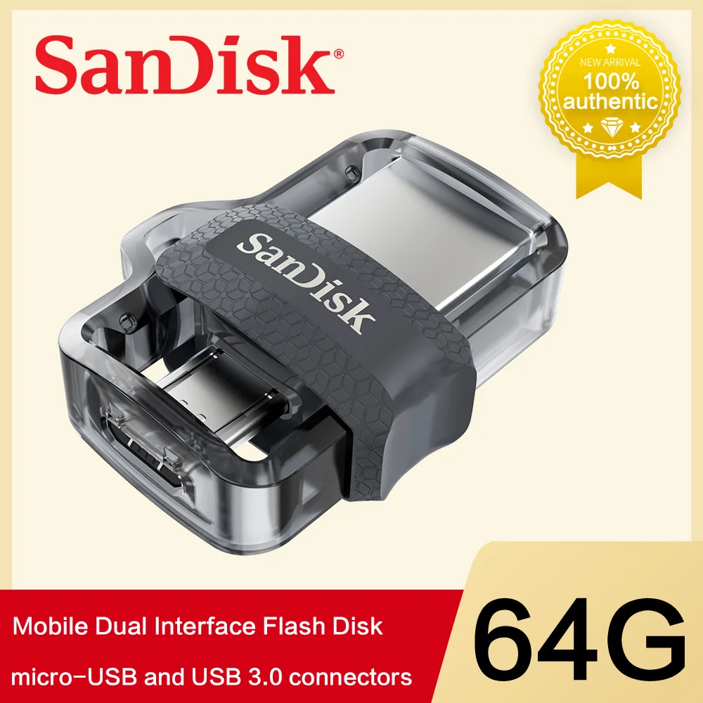 Продукт sandisk sdd3 OTG Flash флеш-накопитель USB 3,0 16 ГБ 32 ГБ 64 ГБ 128 ГБ для смартфонов