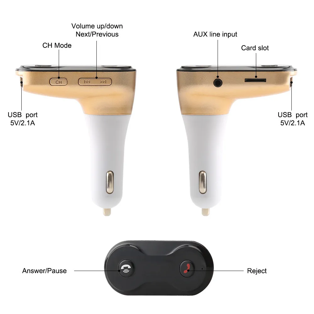 2019 Многофункциональный Bluetooth автомобильный набор свободные руки MP3 музыкальный