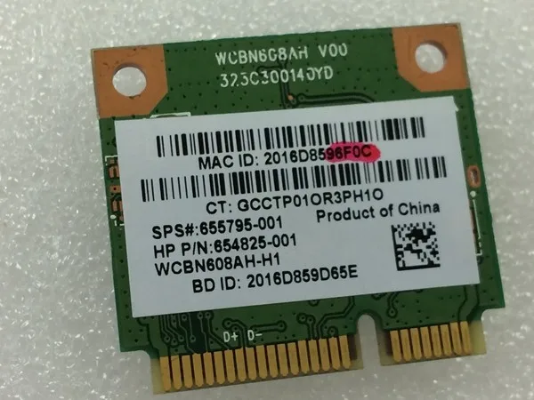 Новинка для Atheros AR5B225 WIFI Bluetooth 4 0 half Mini PCI E беспроводная карта HP CQ43 CQ58 DV4 DV6 DV7 G4 G6 SPS