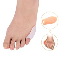 2 pcs small toe thumb silicone gel toe bunion protector breathable hallux valgus toe corrector foot care finger toe separator