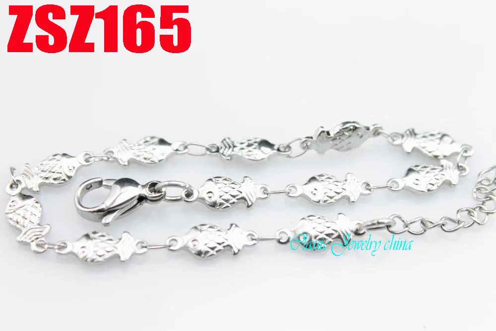 Форма золотой рыбки нержавеющая стальная Скоба кружева модный браслет ювелирные