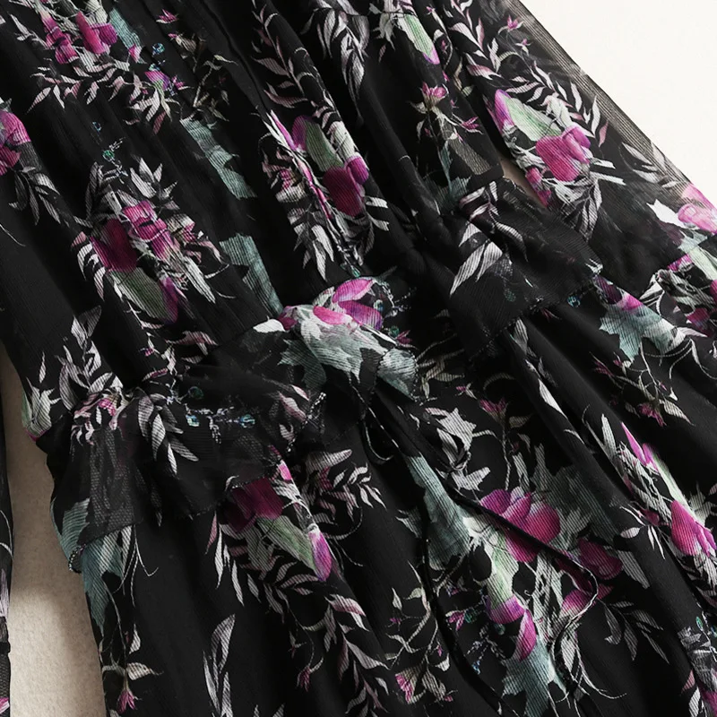 Modis в винтажном стиле с цветочным принтом 2 предмета платье для женщин со стоячим