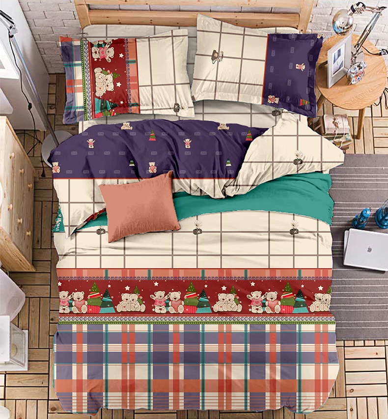 Набор постельного белья в богемном стиле 5 размеров 4 шт. из мягкого полиэстера