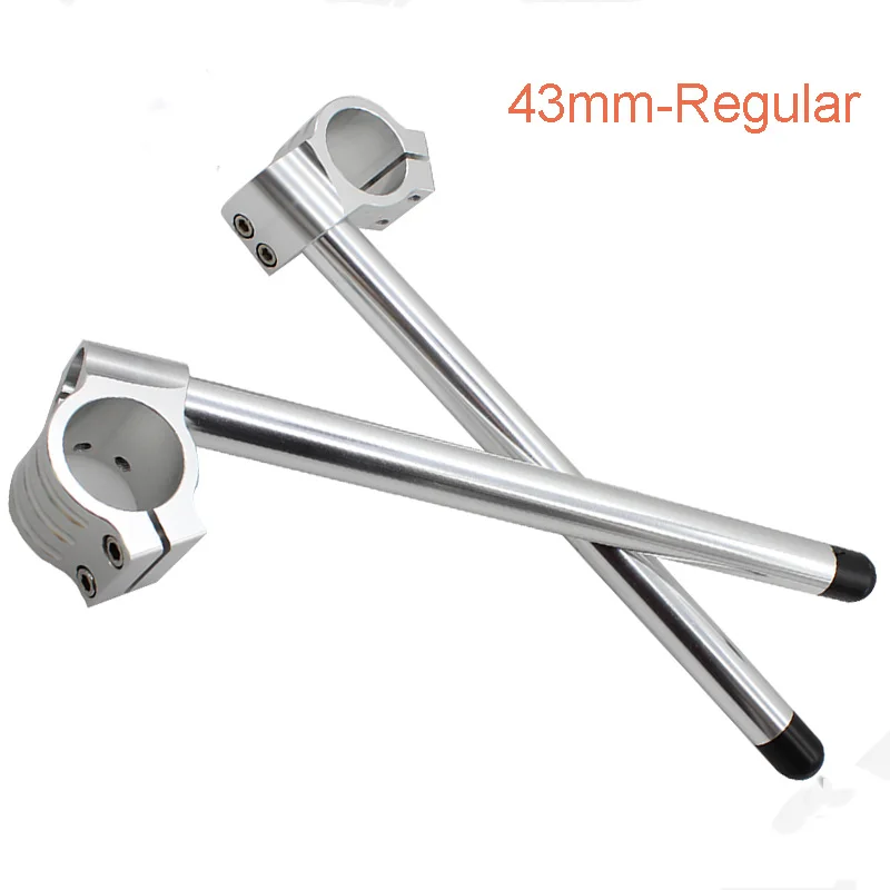 43mm-Regular Руль мотоцикла гоночный Регулируемый CNC 30/31/32/33/35/36/37/38/39/40/41/43/45/46/47/48/50/51 /52/53 мм зажим на вилке ручка бар - Цвет: 43mm-Regular