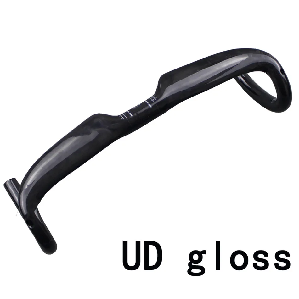 Полностью углеродное волокно дорожный велосипед один изгиб к ветру рукоятки