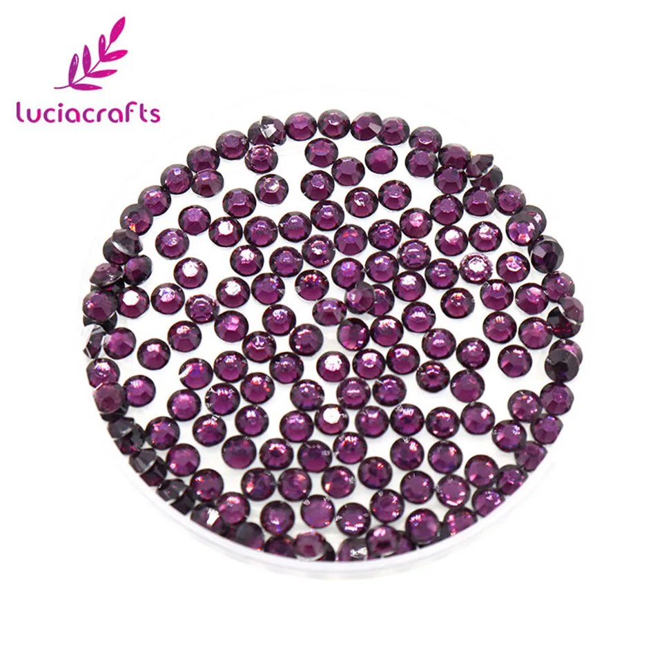 Lucia crafts 16 цветов для резки 5 мм 500 шт./лот SS20 Стразы с плоской задней поверхностью DIY для мобильного телефона Стразы для дизайна ногтей F0801