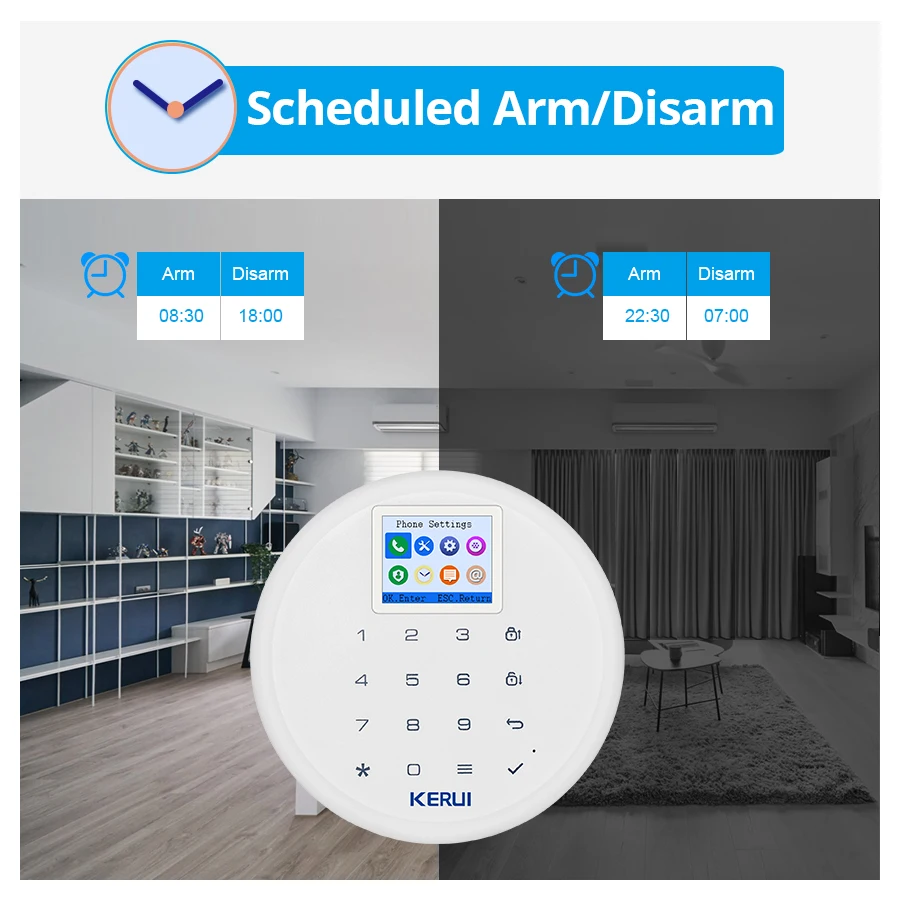 KERUI G17 Беспроводная GSM SMS Система охранной сигнализации IOS Android приложение