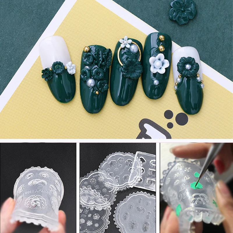 Blueness гель для ногтей резной трафарет силиконовый цветок животные девушка резьба