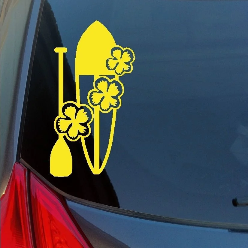 Гавайский Гибискус стоячий весло для серфинга доска виниловая наклейка Мауи
