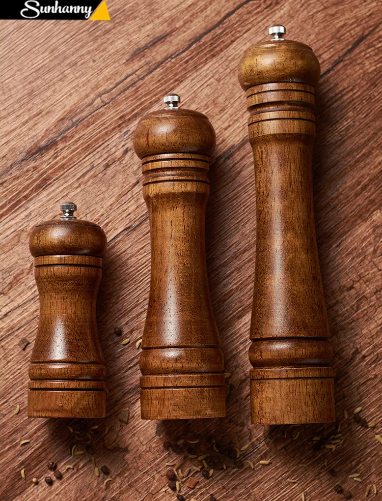 Мельница для соли и перца Leeseph мельница из твердой древесины с сильным
