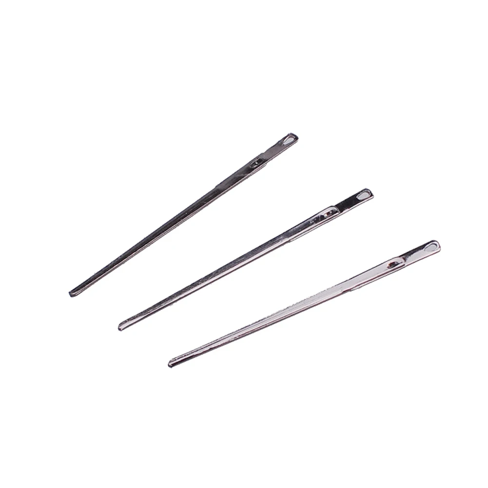 3pcs Craft DIY Metal Knitting Gold Accessories Home Stitching Practical Lacing Leather Rope Durable Tools Sewing Needle | Дом и сад