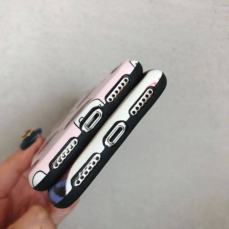 JiBan Корейский личность милая девочка телефон чехол для iPhone 6 6s 7 8 плюс X XS MAX XR IMD