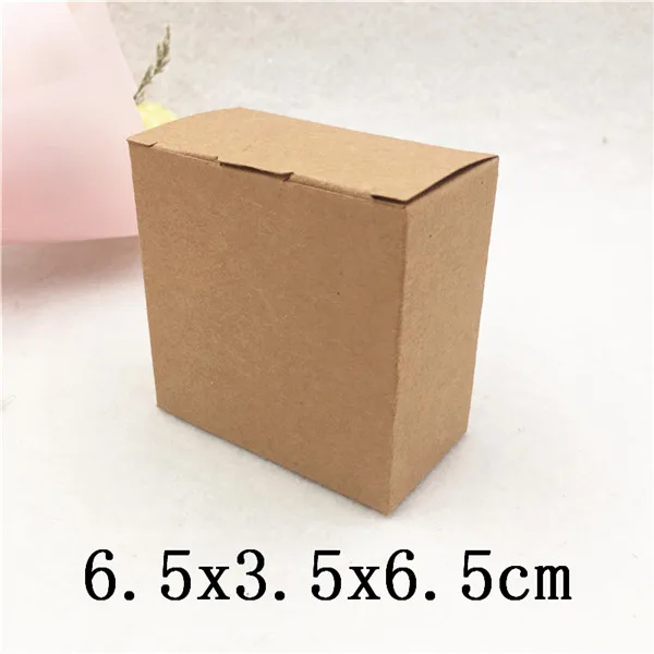 brown 6.5x3.5x6.5cm 20 шт. kraft бумажные упаковочные коробочки Малый белое мыло картонная бумага упаковка/посылка коробка коричневый конфеты подарок шкатулка для ювелирных изделий - Цвет: brown 6.5x3.5x6.5cm