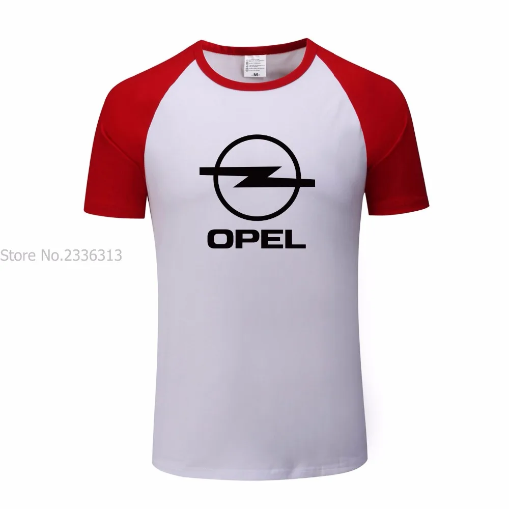 Летняя мужская футболка 3 цветов для Opel черная белая летняя с рукавом