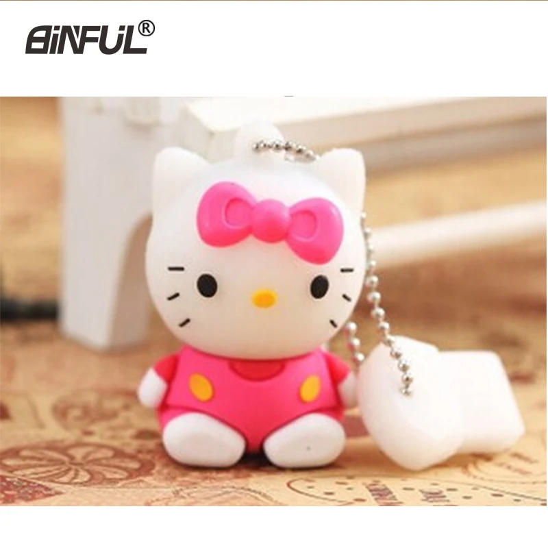 Мультяшный usb флеш накопитель Hello Kitty u диск карты памяти 4 ГБ 8 16 32 64 флешки для