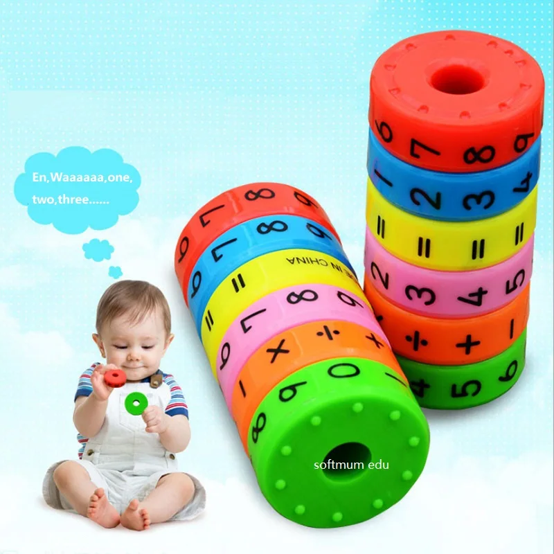 6 шт. магнитные математические цифры игрушки Монтессори детские дошкольные