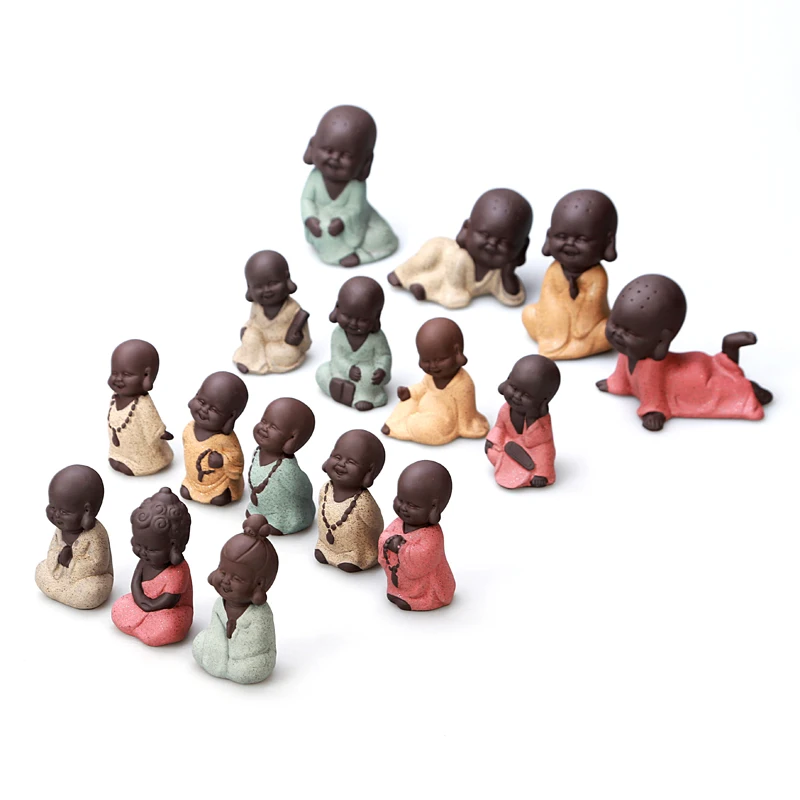 Чайный набор кунг фу с орнаментом чайный хорошего качества песком и фиолетовым