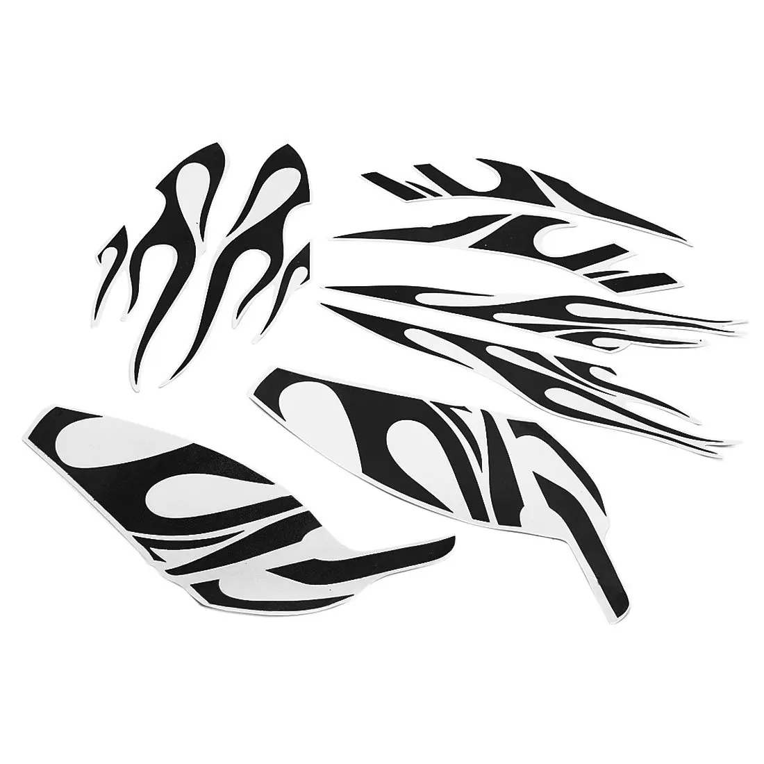 8 шт. светоотражающие наклейки в виде черного пламени | Автомобили и мотоциклы