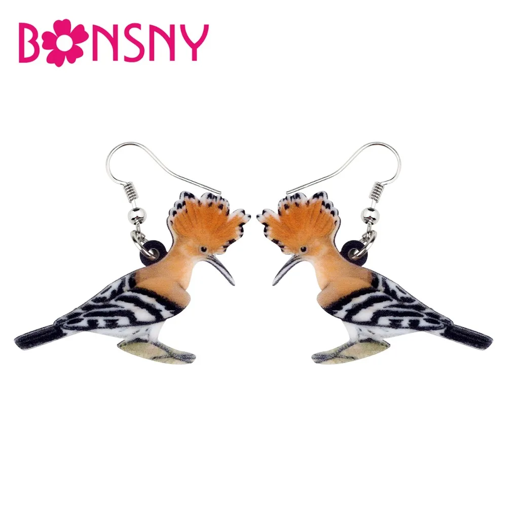 Bonsny акриловые мультяшные новые модные большие длинные подвесные ювелирные