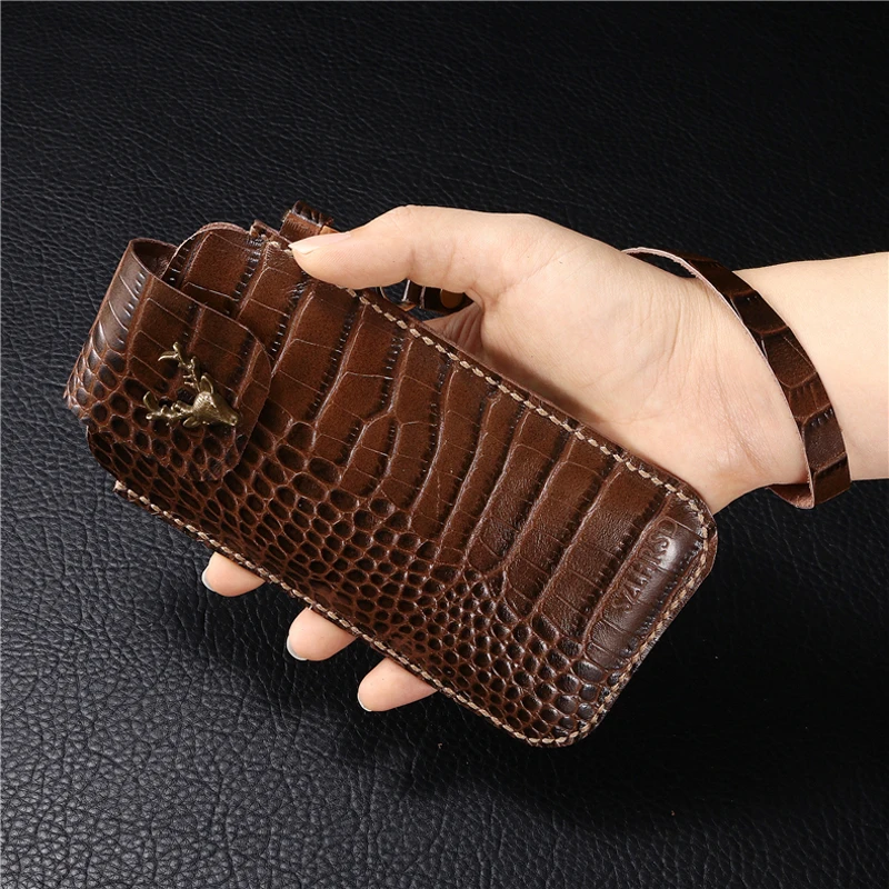 

for Huawei Y9 2018 Belt Clip Holster Case for Huawei Y6 Pro 2017 Cover for Huawei Y3 Y5 Y6 y7 2017 Genuine Leather Waist Bag